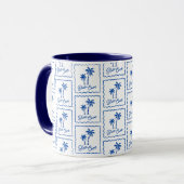 Blaue Bucht Tasse (Vorderseite Links)