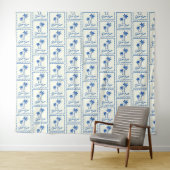 Blaue Bucht Wandteppich (Beispiel (Horizontal))