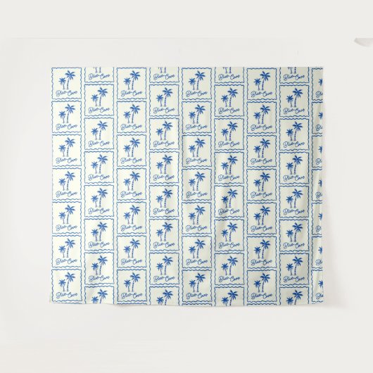 Blaue Bucht Wandteppich (Vorderseite (Horizontal))