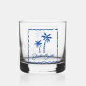 Blaue Bucht Whiskyglas (Vorderseite)