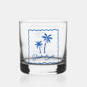 Blaue Bucht Whiskyglas (Rückseite)