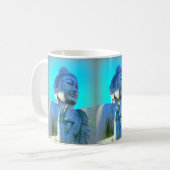 blaue buddhas kaffeetasse (Vorderseite Links)