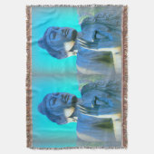 Blaue Buddhas werfen Decke (Vorderseite Vertikal)