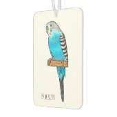 Blaue Budgerigar-Cartoon Autolufterfrischer (Links)