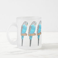 Blaue Budgerigar-Cartoon