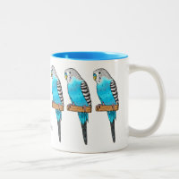 Blaue Budgerigar-Cartoon
