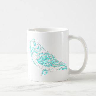 blaue budgie Tasse