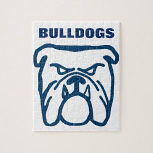 Blaue Bulldogge Puzzle