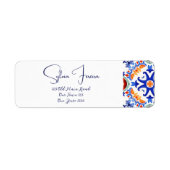 Blaue bunt mexikanische Talkum-Fliesen (Vorne)