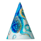 Blaue bunte Krake Partyhütchen (Rechts)
