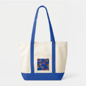 Blaue bunte Schmetterlinge Tragetasche (Vorne)