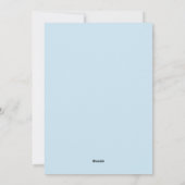 Blaue Burg Feiertagskarte (Rückseite)