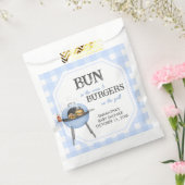 Blaue Burger BBQ Baby Shower Geschenktütchen (Versiegelt)