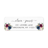 Blaue Burgundy Grüne Niedliche Wasserfarbe (Vorne)