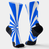 Blaue Burst-Energie-Muster-Socken Socken (Gewinkelt)