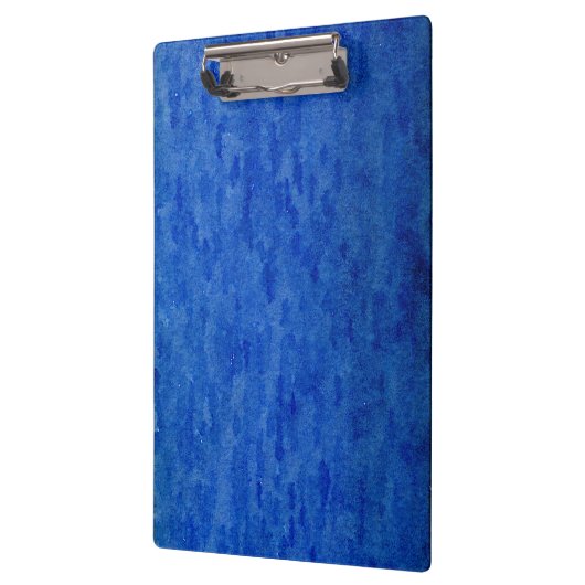 Blaue Bürsten-Aquarell-Wäsche Klemmbrett (Links)