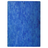 Blaue Bürsten-Aquarell-Wäsche Klemmbrett (Rückseite)