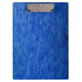 Blaue Bürsten-Aquarell-Wäsche Klemmbrett (Vorderseite)