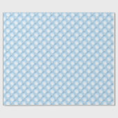Blaue Büschelperlen Geschenkpapier (Flach)