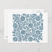 Blaue Busse Postkarte (Vorne/Hinten)