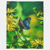BLAUE BUTTERFLY FLEECEDECKE (Vorderseite)