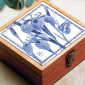 Blaue Butterfly Lily Decke Jugendstil Lilies Fliese