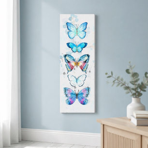Blaue Butterfly-Panel-Leinwanddruck Leinwanddruck