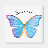 BLAUE BUTTERFLY personalisieren Magnet (Vorne)