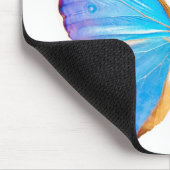 BLAUE BUTTERFLY personalisieren Mousepad (Ecke)