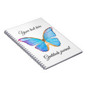 BLAUE BUTTERFLY personalisieren Notizblock (Rechte Seite)