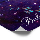 BLAUE BUTTERFLY POSTER (Ecke)