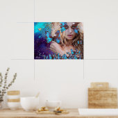 BLAUE BUTTERFLY POSTER (Küche)