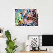 BLAUE BUTTERFLY POSTER (Heimbüro)