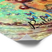 BLAUE BUTTERFLY POSTER (Ecke)