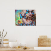BLAUE BUTTERFLY POSTER (Küche)