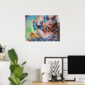 BLAUE BUTTERFLY POSTER (Heimbüro)