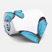 Blaue Butterflys Krawatte (Gerollt)