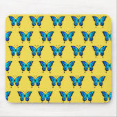 Blaue Butterflys von Schaufenstern. Mousepad (Vorne)