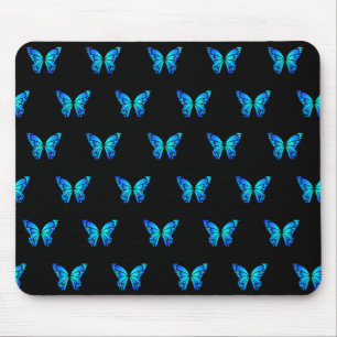 Blaue Butterflys von Schaufenstern. Mousepad