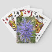 Blaue Camas Wildblumen Blumen Spielkarten (Rückseite)