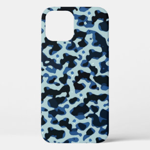 Blaue Camouflage Abstraktes Muster Case-Mate iPhone Hülle