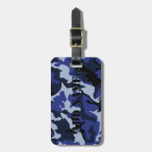 Blaue Camouflage addieren Namen, Gepäck-Umbau mit Gepäckanhänger (Vorderseite vertikal)