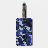 Blaue Camouflage addieren Namen, Gepäck-Umbau mit Gepäckanhänger (Rückseite vertikal)