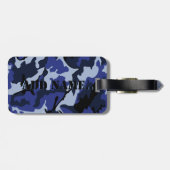 Blaue Camouflage addieren Namen, Gepäck-Umbau mit Gepäckanhänger (Rückseite horizontal)