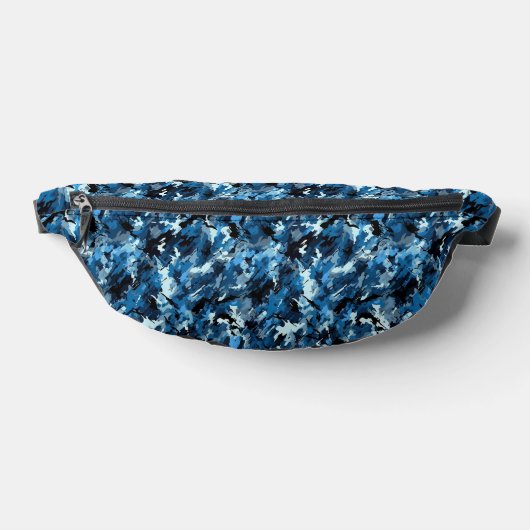 Blaue Camouflage Bauchtasche (Ablage )