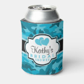 Blaue Camouflage, Camouflage Brautparty Dosenkühler (Kanne Rückseite)