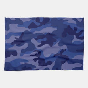 Blaue Camouflage, Camouflage Geschirrtuch
