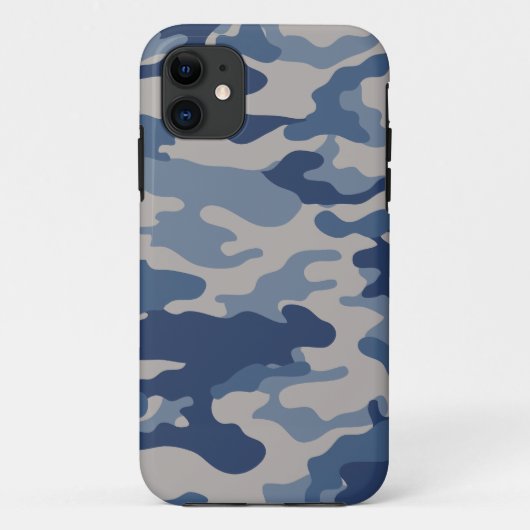 Blaue Camouflage-Case-Mate iPhone 5 Abdeckung Case-Mate iPhone Hülle (Rückseite)