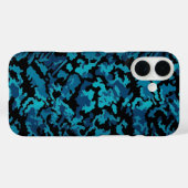 Blaue Camouflage Case-Mate iPhone Hülle (Rückseite (Horizontal))