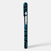 Blaue Camouflage Case-Mate iPhone Hülle (Rückseite / Links)